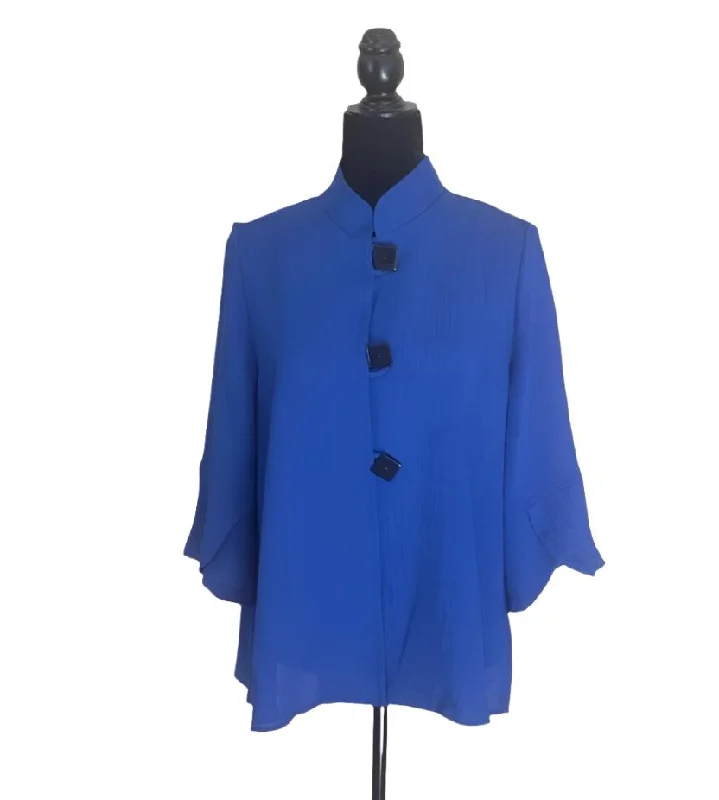 Moonlight Light Textured Jacket in Royal - 3529 Faux Fur Jacket Real Fur Jacket Shearling Jacket Moonlight Light Textured Jacket in Royal - 3529 Faux Fur Jacket Real Fur Jacket Shearling Jacket