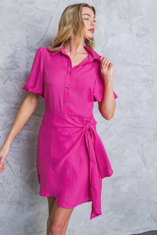 OPTIMISTIC ESSENCE WOVEN MINI DRESS Fashionable Party Mini Dress