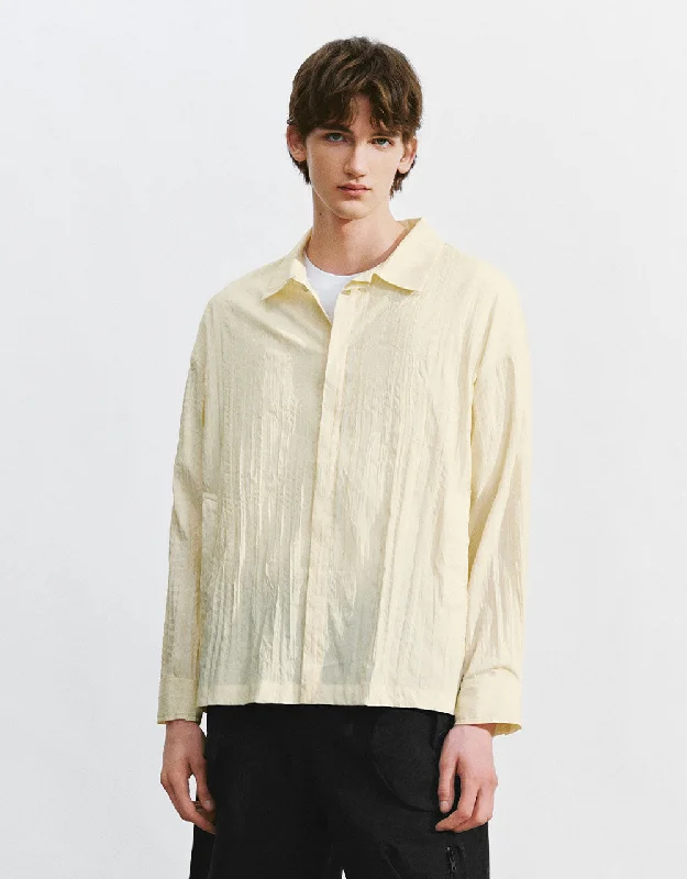 Printed Straight Jacket Front Pockets Side Pockets Patch Pockets