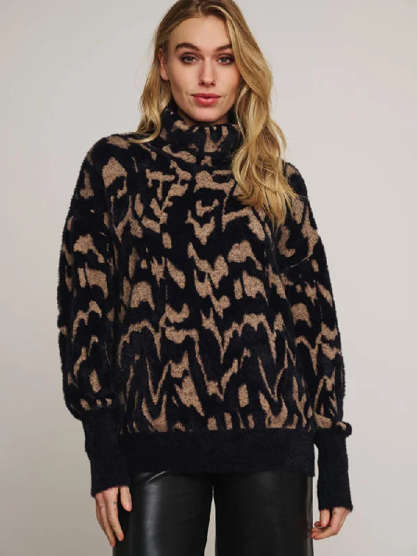 Rino & Pelle Naura Boxy Jumper Black Feather