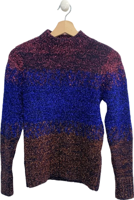 River Island Multicolour Metallic Jumper UK 8