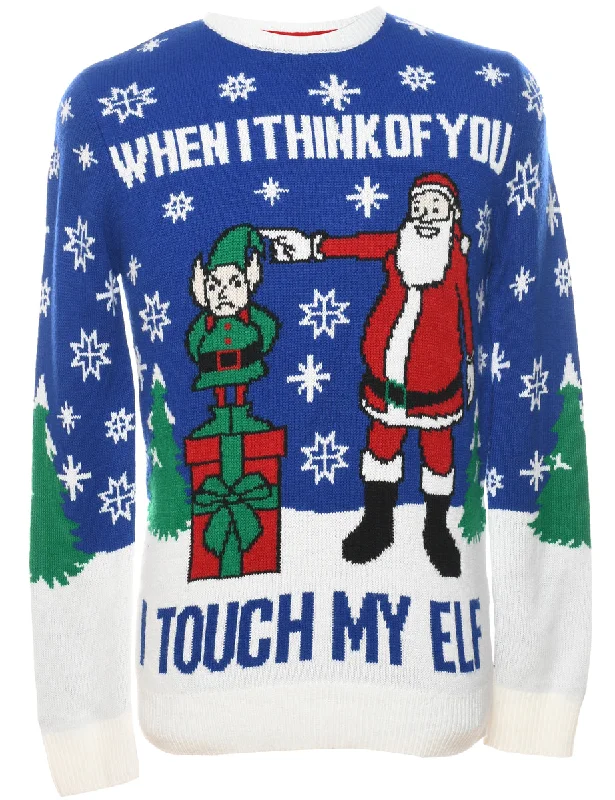 Santa Claus Christmas Jumper - S