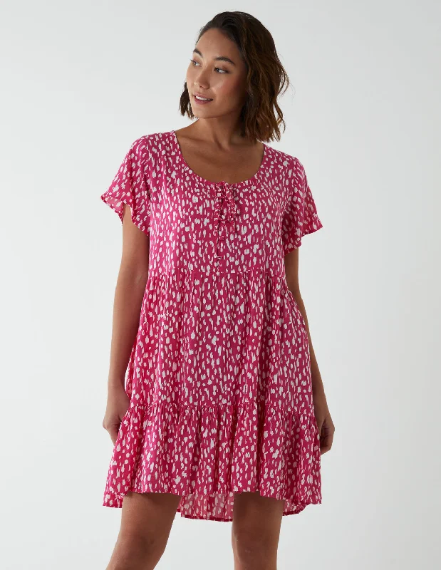Smock Mini Dress Comfortable Bodycon Mini Dress