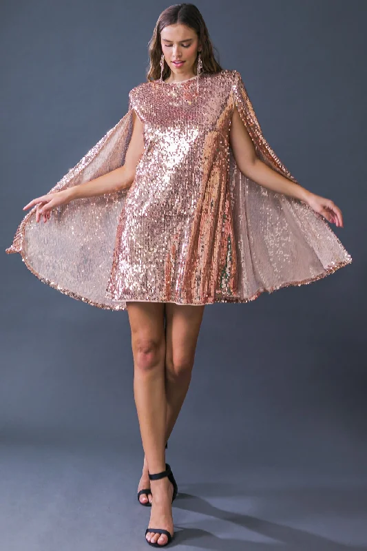 SPECIAL TREATMENT SEQUIN MINI DRESS Trendy Bodycon Mini Dress
