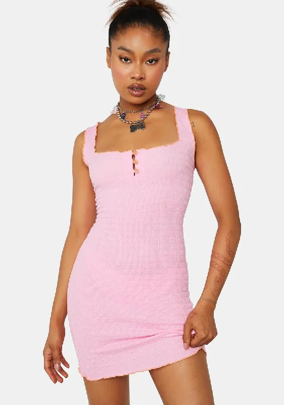 Sugar Sucker For Summer Mini Dress Chic Pleated Mini Dress