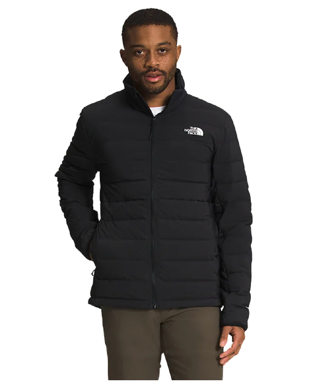 The North Face Men's Belleview Stretch Down Jacket - TNF Black Welt Pockets Slit Pockets Flap Pockets The North Face Men's Belleview Stretch Down Jacket - TNF Black Welt Pockets Slit Pockets Flap Pockets