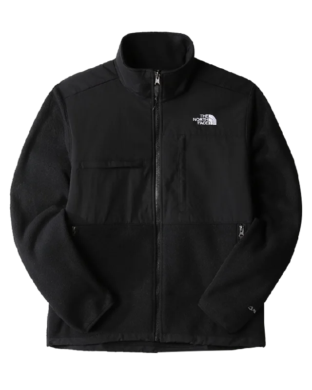 The North Face Men's Denali Jacket - TNF Black Front Pockets Side Pockets Patch Pockets The North Face Men's Denali Jacket - TNF Black Front Pockets Side Pockets Patch Pockets