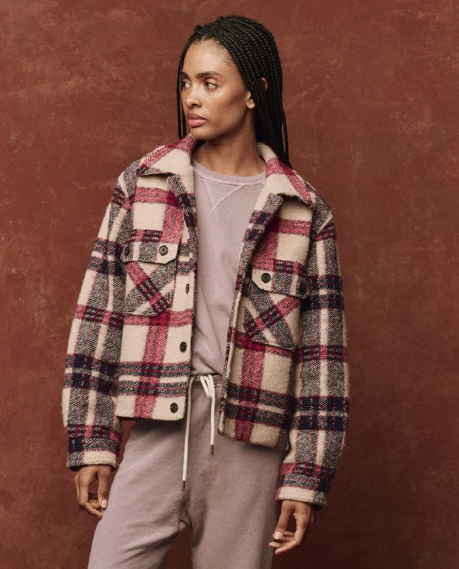 The Smith Jacket. -- Larkspur Plaid Rayon Jacket Velvet Jacket Corduroy Jacket
