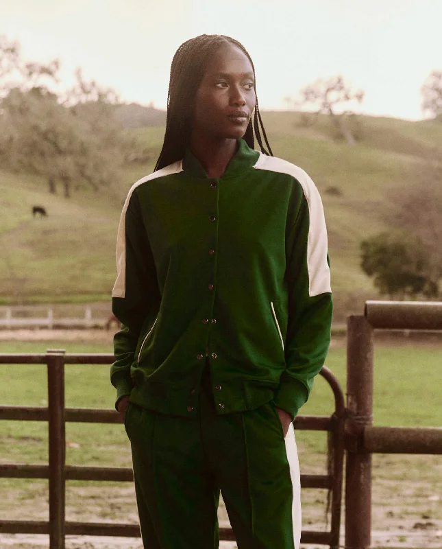The Track Jacket. -- Clover Cotton Fabric Linen Fabric Terry Fabric