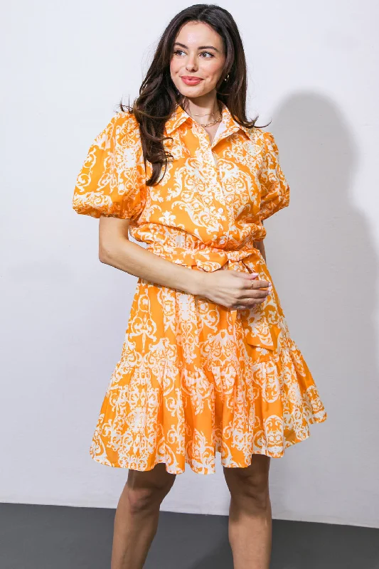 WINDS OF TIME WOVEN MINI DRESS Casual Mini Dress with Pockets
