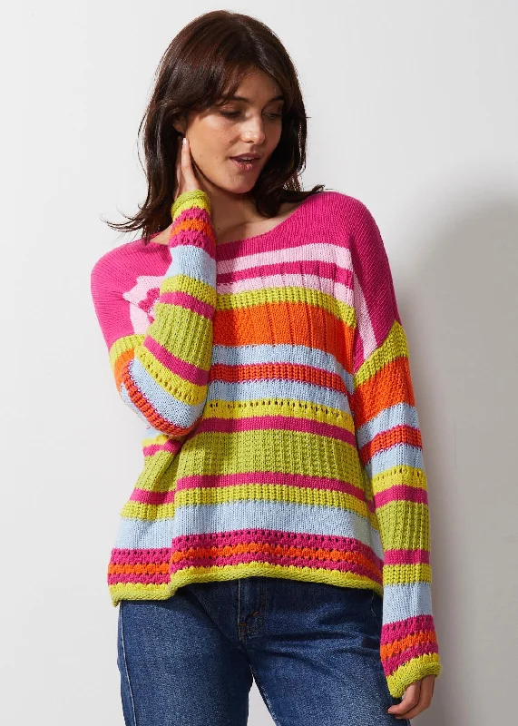 Zaket & Plover - Chunky Cotton Jumper - Pink