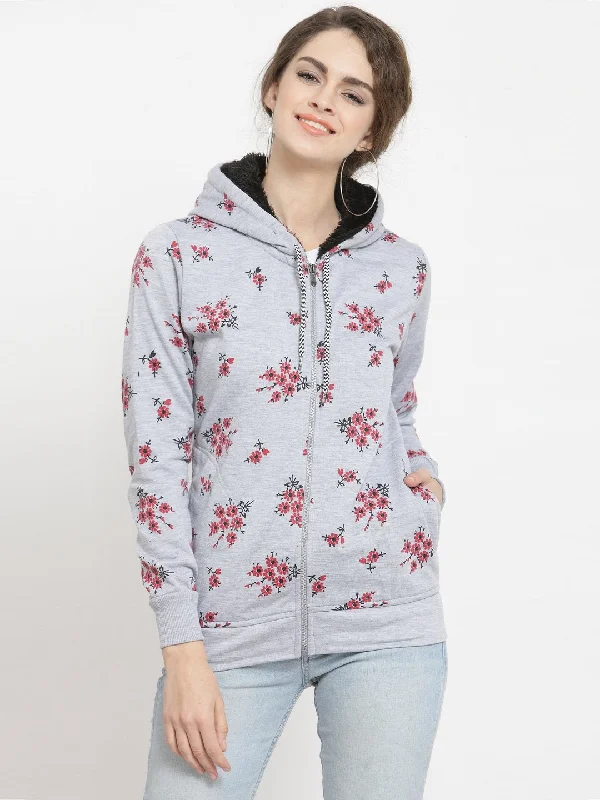 ZARVEY Full Sleeve Printed, Floral Print Women Jacket Elasticated Jacket Padded Jacket Insulated Jacket ZARVEY Full Sleeve Printed, Floral Print Women Jacket Elasticated Jacket Padded Jacket Insulated Jacket