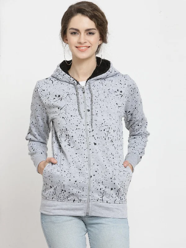 ZARVEY Full Sleeve Printed Women Jacket Jersey Jacket Tulle Jacket Batik Jacket