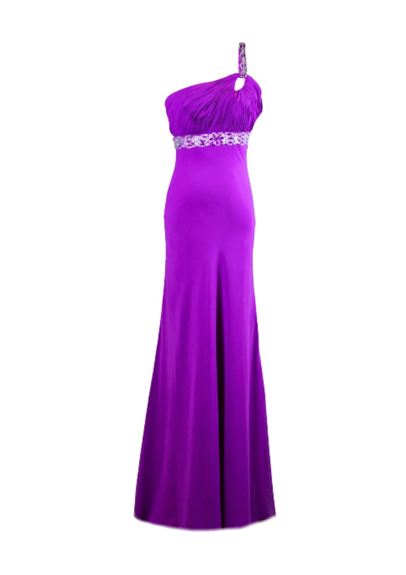 SEQUINED PURPLE LONG EVENING DRESS
