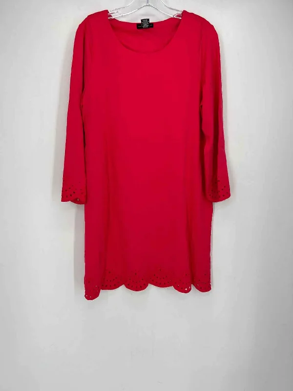 Adrienne Vittadini Size L Watermelon Dress