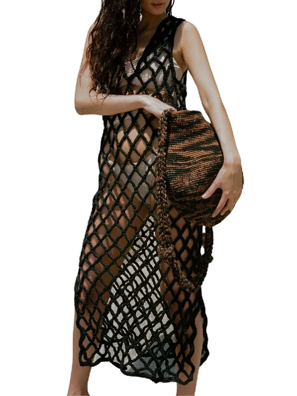 Almora Crochet Dress Black