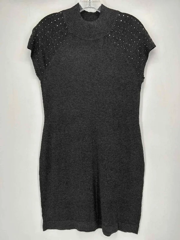 APT 9 Size M Dark Gray Sweater Dress