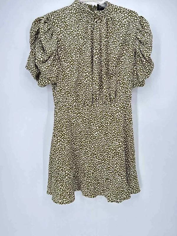 AX Paris Size 10 Green Print Dress