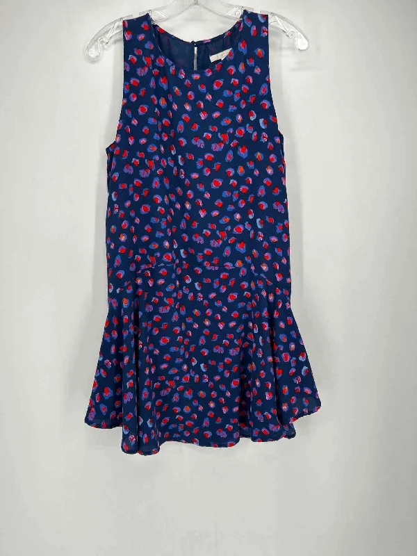 C & E Size S Blue Print Dress