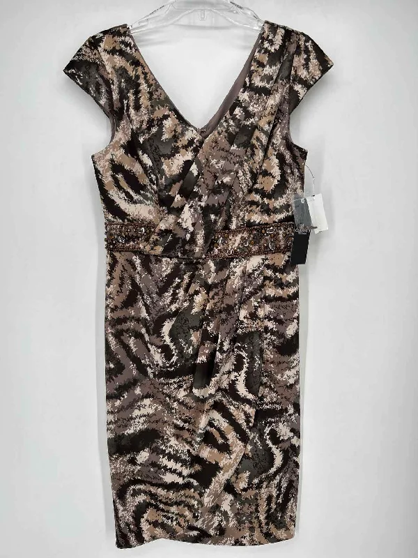 Cheeta B Size 8 Brown Print NWT Dress