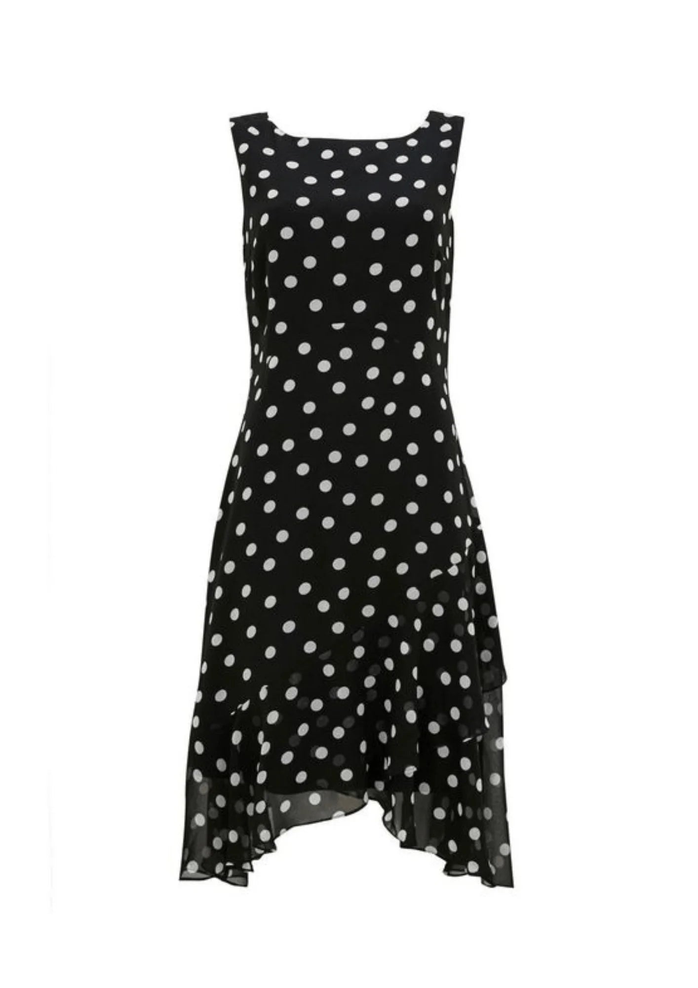 BLACK & WHITE POLKA-DOT DRESS