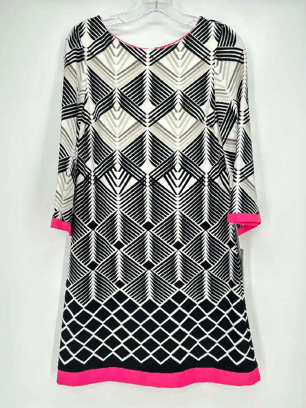 Eliza J Size 8 Black Print NWT Dress