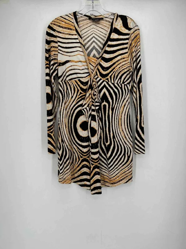 Etcetera Size M Silk Animal Print Dress