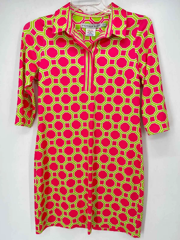 Gretchen Scott Size M Pink & Green Dress
