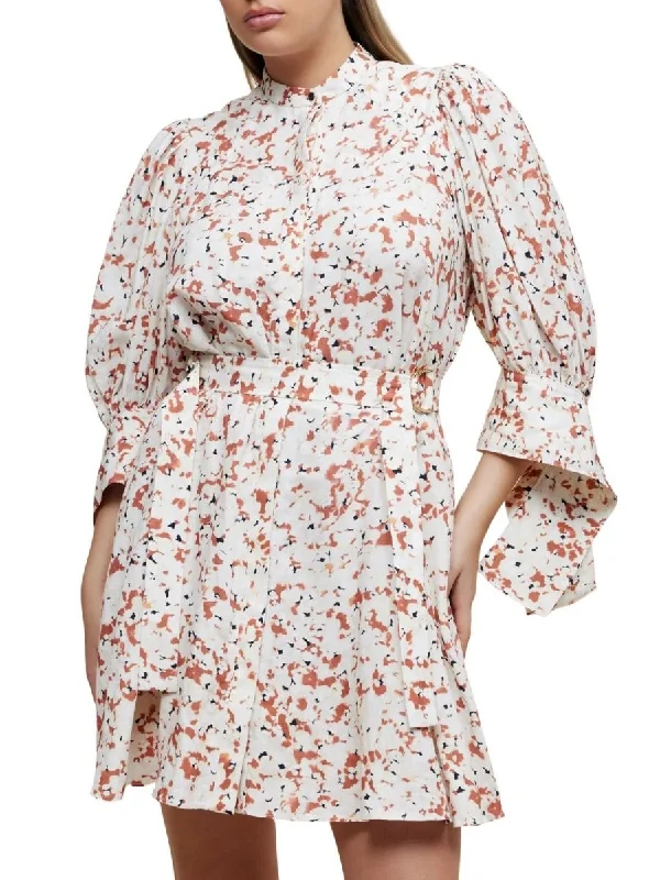 Holman Dress Terazzo Print