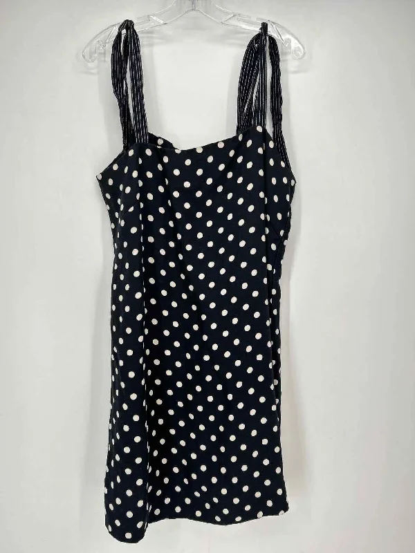 J Crew Size 16 Navy Polkadot Dress