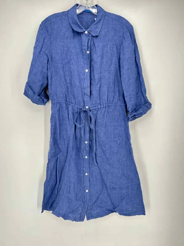J McLaughlin Size S Linen Blue Dress