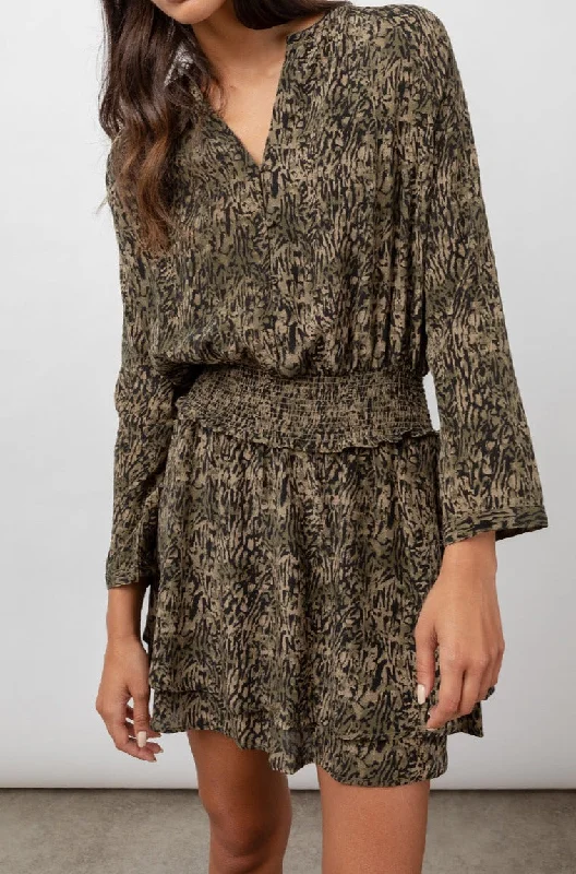 JASMINE DRESS - OLIVE STATIC