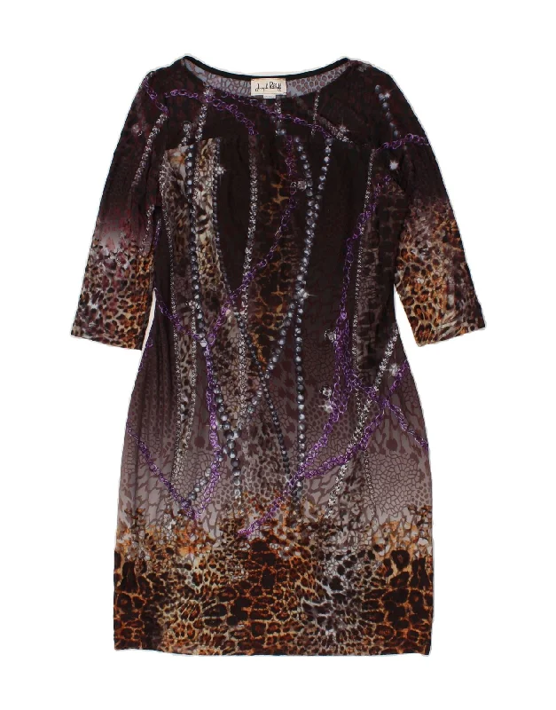 JOSEPH RIBKOFF Womens 3/4 Sleeve Sheath Dress UK 14 Medium  Multicoloured