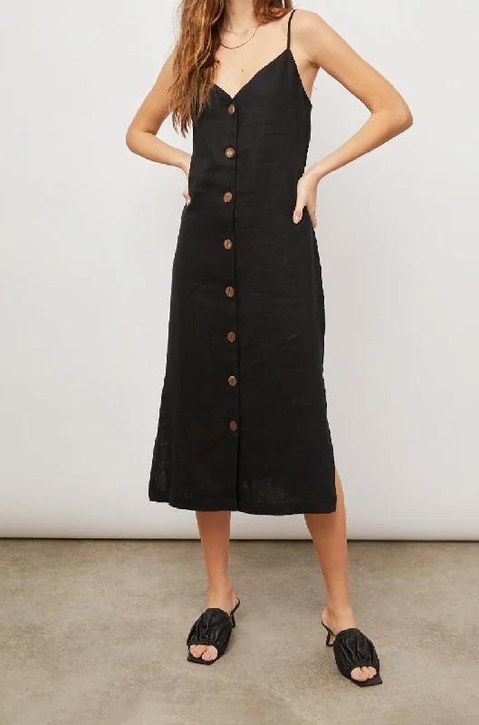 LIZZIE DRESS - TRUE BLACK