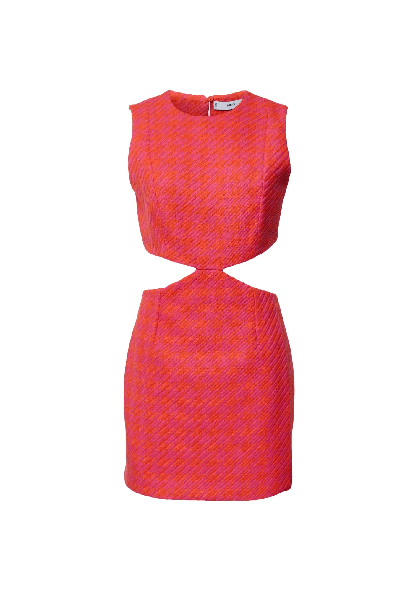ORANGE SIDE SLIT DRESS