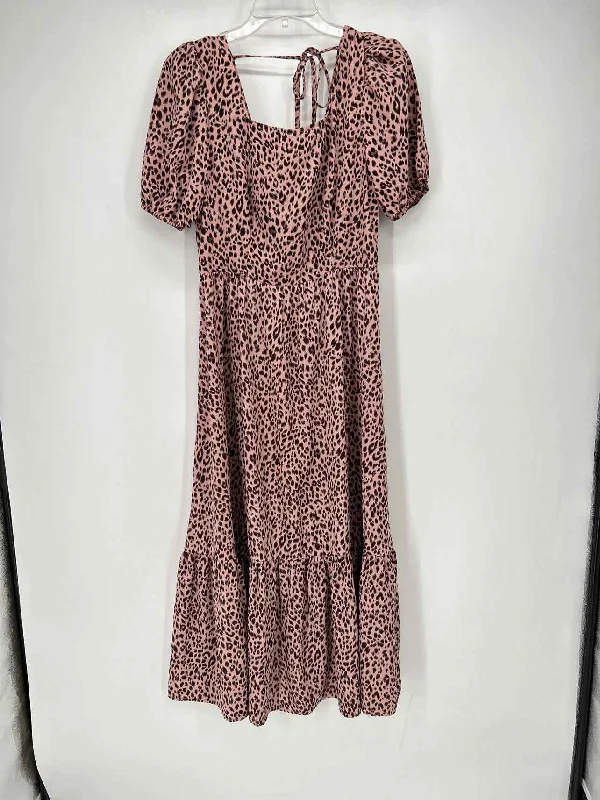 Pretty Garden Size M Pink Print Dress
