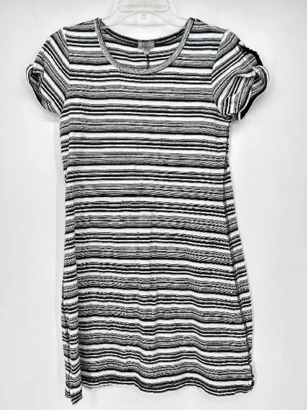 T By Talbots Size P/S Black Stripe Dress
