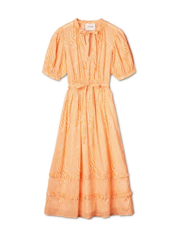 Tahlia Long Dress 514 Warm Apricot