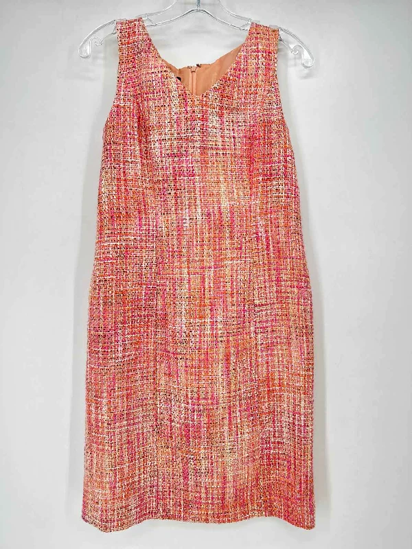 Talbots Size 6P Peach Tweed Dress