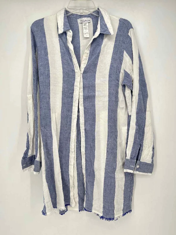 Tommy Bahama Size M Blue Stripe Dress