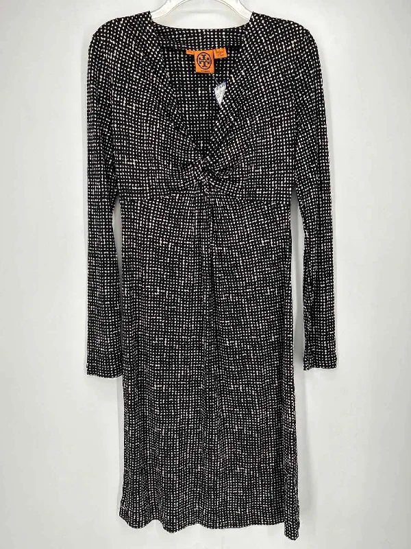 Tory Burch Size S Black & White Silk Dress