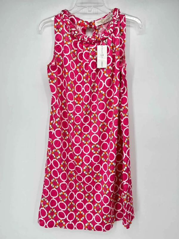 Tracy Negoshian Size L Life Preserver Pink Print NWT Kimberly Dress