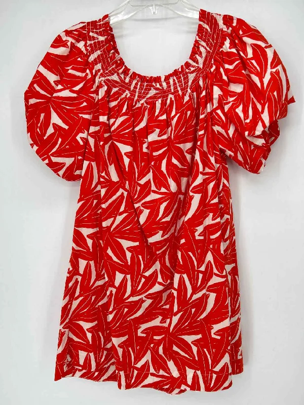 Whit Two Size L Red & White Dress