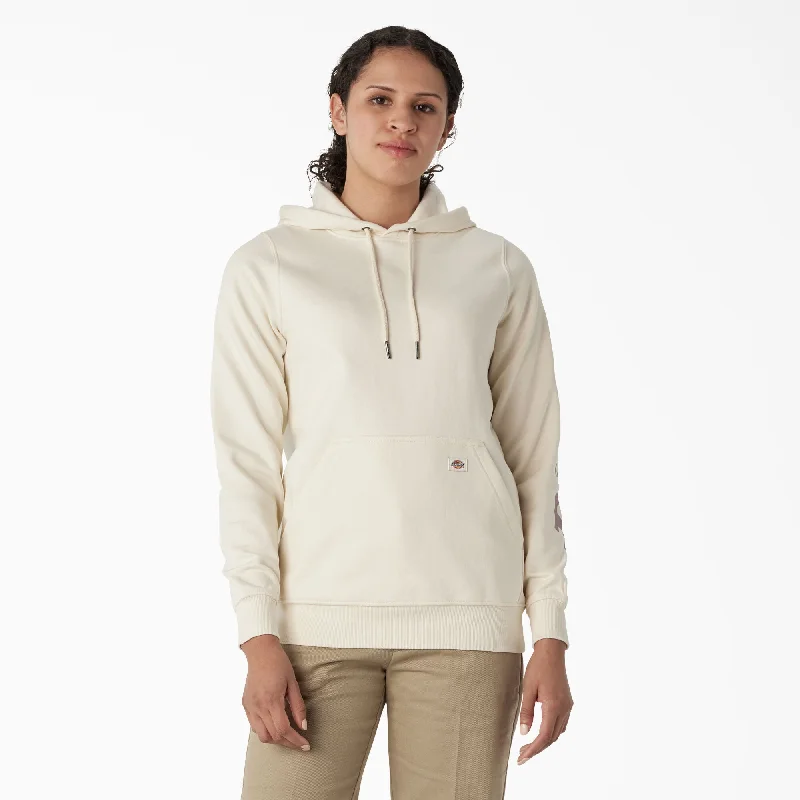 Women's Water Repellent Sleeve Logo Hoodie