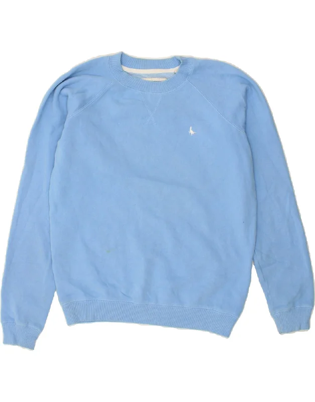 JACK WILLS Womens Sweatshirt Jumper UK 8 Small Blue Cotton