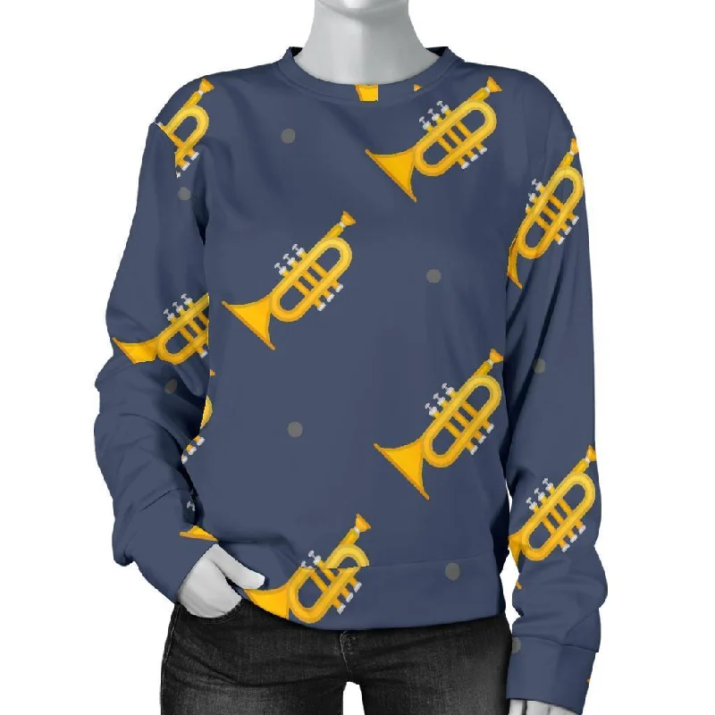 Trumpet Print Pattern Women's Sweatshirt