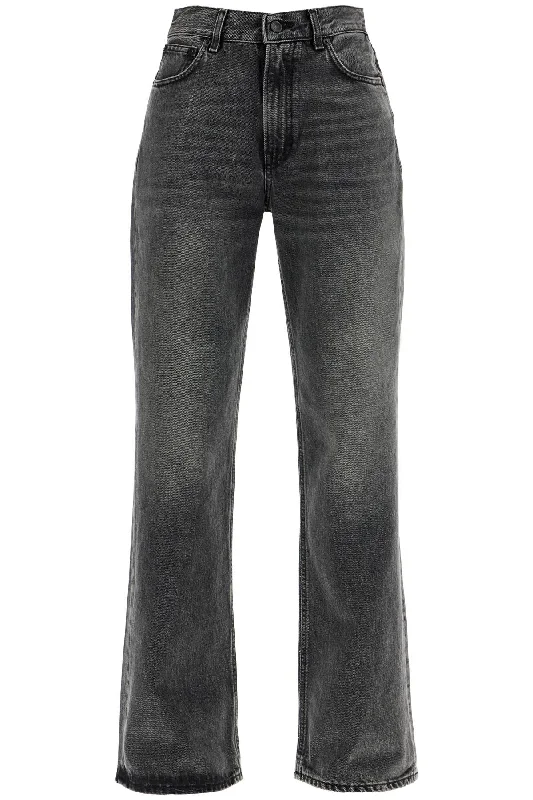 'korean Straight-cut Jeans  - Grey