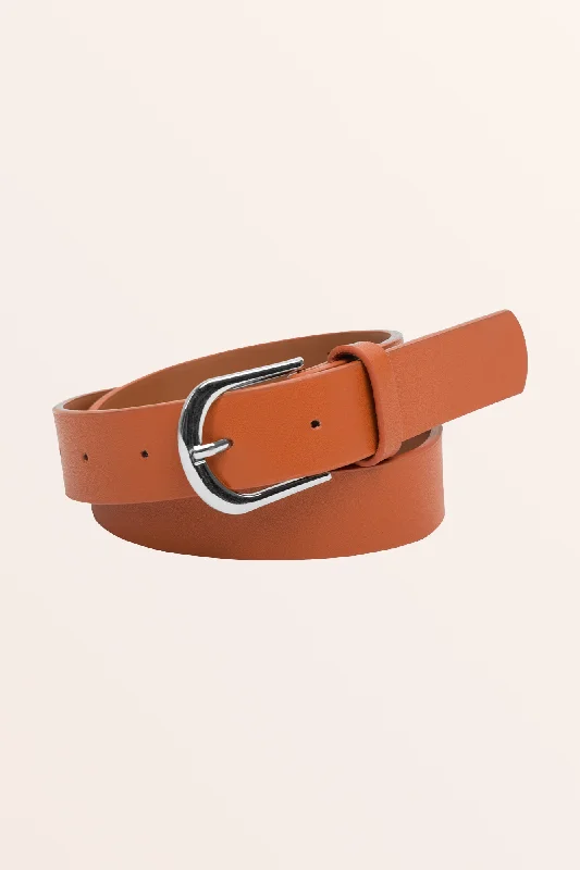 Genuine Leather Jeans Belt - Brown