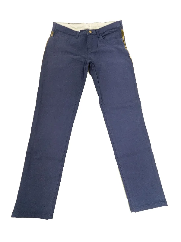 GANT RUGGER Women's Medival Blue Marching Pants 414801 $195 NWT