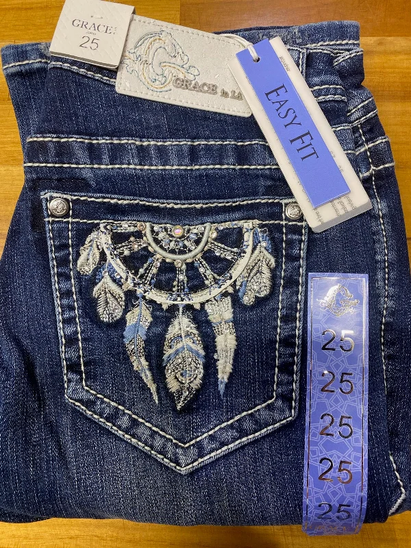 Grace in LA Dream Catcher Easy Fit Jeans - EB61737